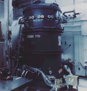 Picture of COBE Instrument Test Dewar.
