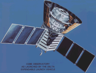 Image of the COBE spacecraft.