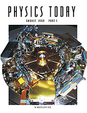 Cover of Physics Today, August 1999,